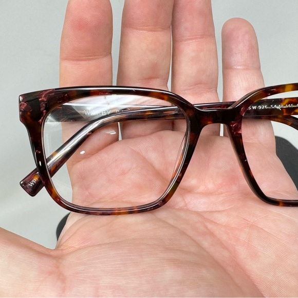 Warby Parker Eyeglasses Hughes W 926 Frame 54 [] 18 145 TBD Mauve Flecked - Picture 5 of 16